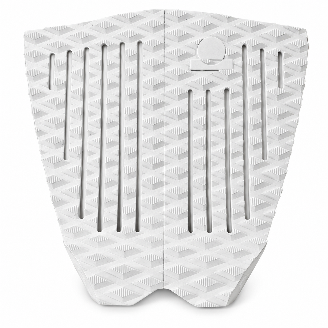 Summer vibes 2 Piece Lite Fish Traction Pad – White/White — top view