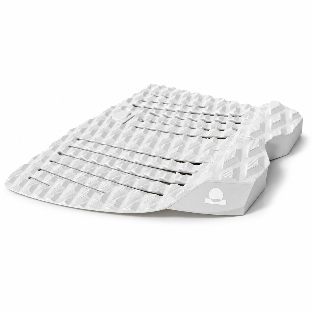 Summer vibes 2 Piece Lite Fish Traction Pad – White/White — side view