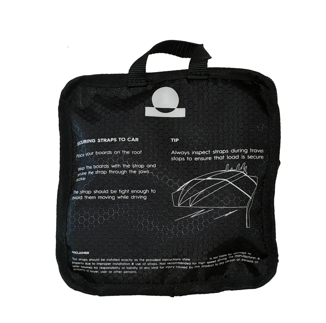 Summer vibes Surfboard Tie Down Straps with padded buckle - M 8' (1-2 Boards) - Summer vibes