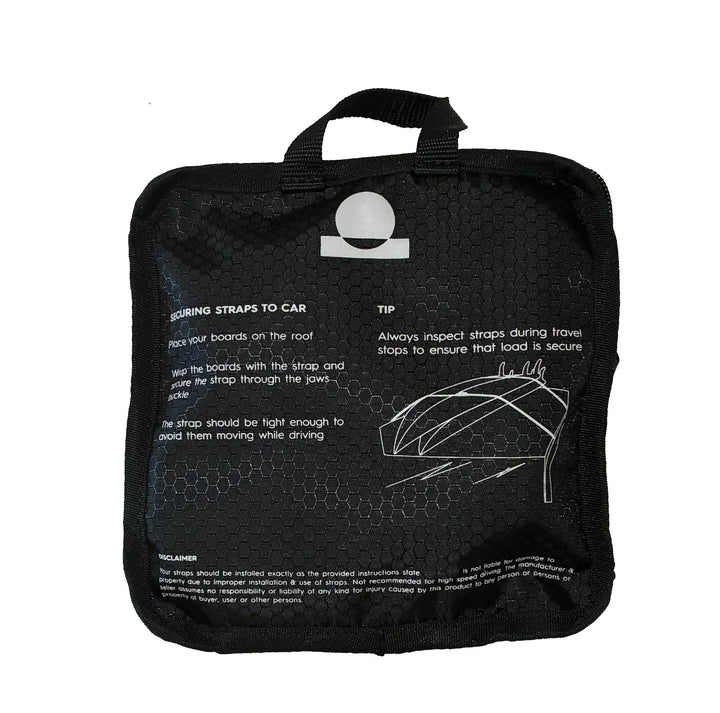 Summer vibes Surfboard Tie Down Straps with padded buckle - M 8' (1-2 Boards) - Summer vibes