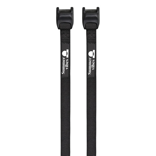 Summer vibes Surfboard Tie Down Straps with padded buckle – L 12' (1-4 Boards)