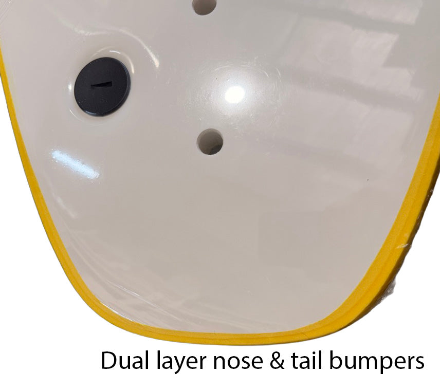 Summer vibes Stable Table Softboard with Handle - Yellow white