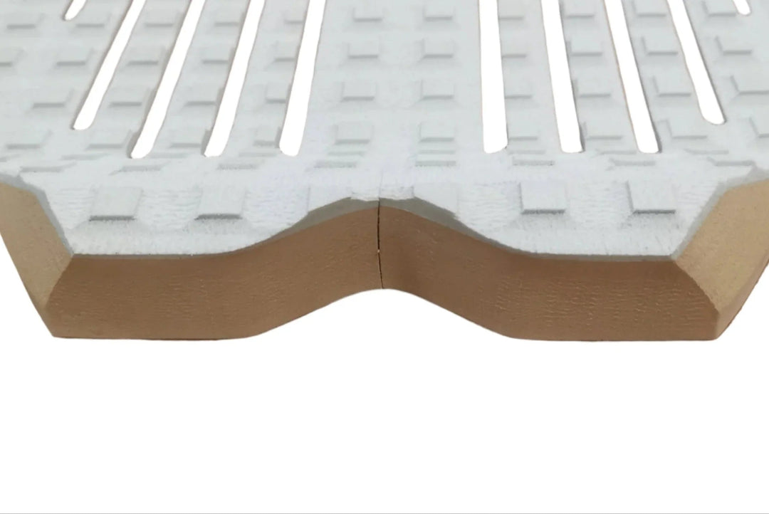 Summer Vibes Session 2-Piece surfboard deck grip traction pad - MINT TAN - Summer vibes