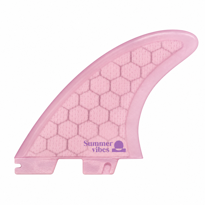 Summer vibes Perform Thruster 3-Fin Set Small FCSii Compatible – Pink — product render