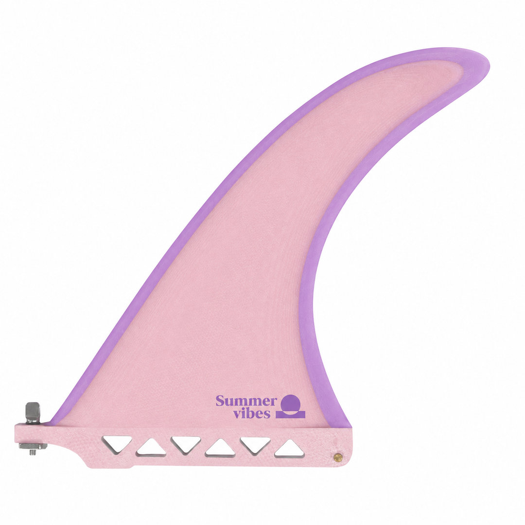 Summer vibes 9" Fibreglass Single Fin – Pink Lavender — product render