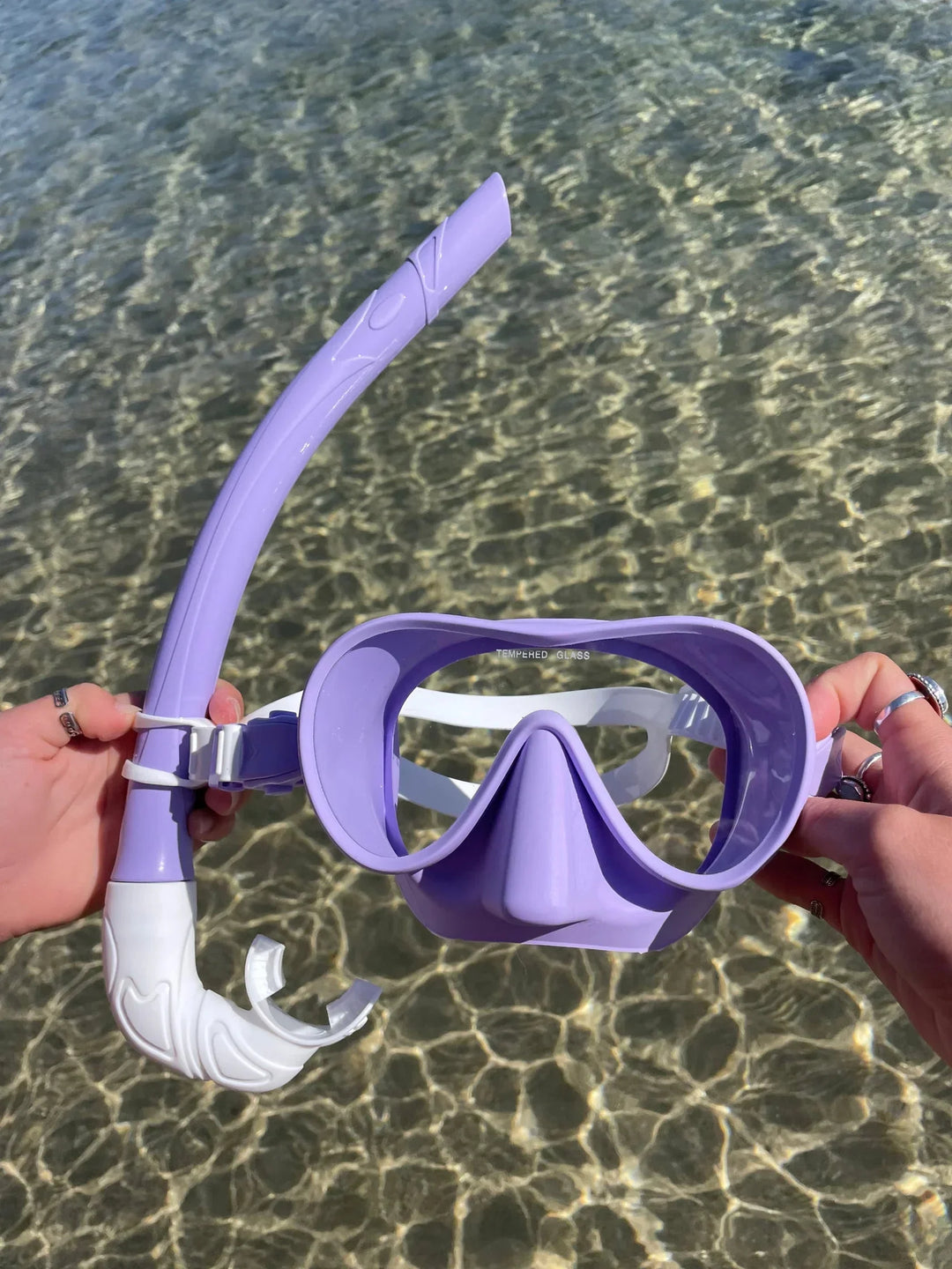 Seaside ave Mask & Snorkel Set - Purple White wash Candy Combo - Summer vibes