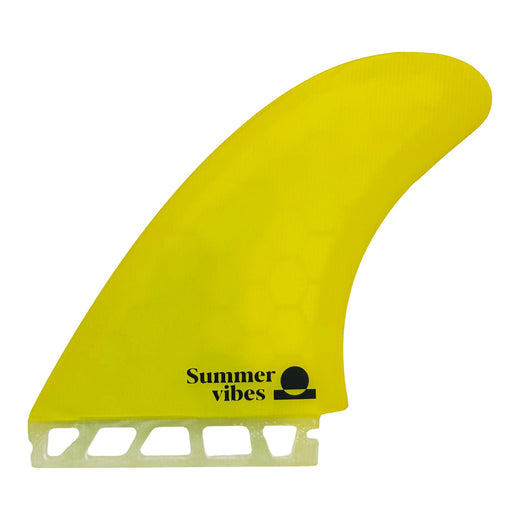 Summer vibes Twin Fin MR1 Set Future Compatible – Honeycomb Fibreglass Yellow