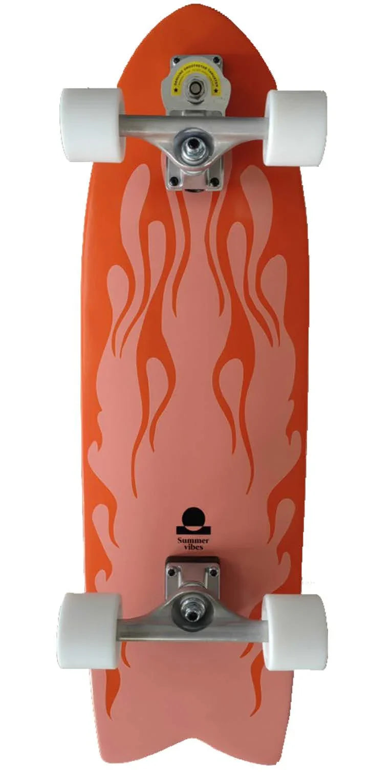 Summer vibes Heatwave Surf Skate Skateboard - Summer vibes