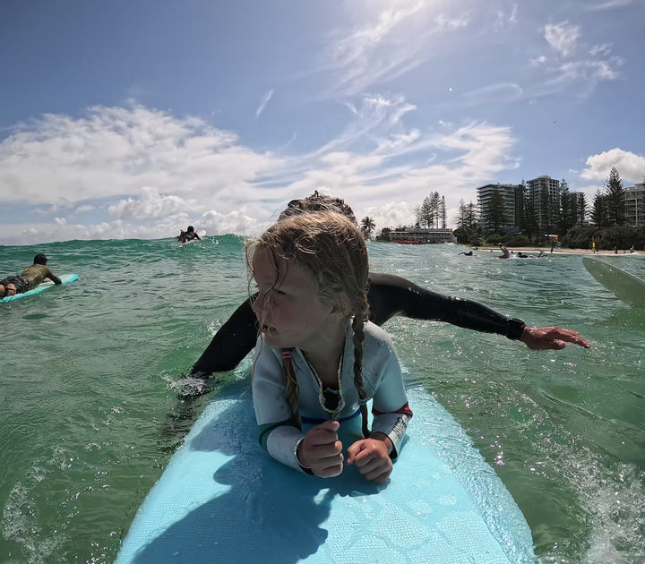 Summer Vibes Longboard 9' Softboard - Blue Blue