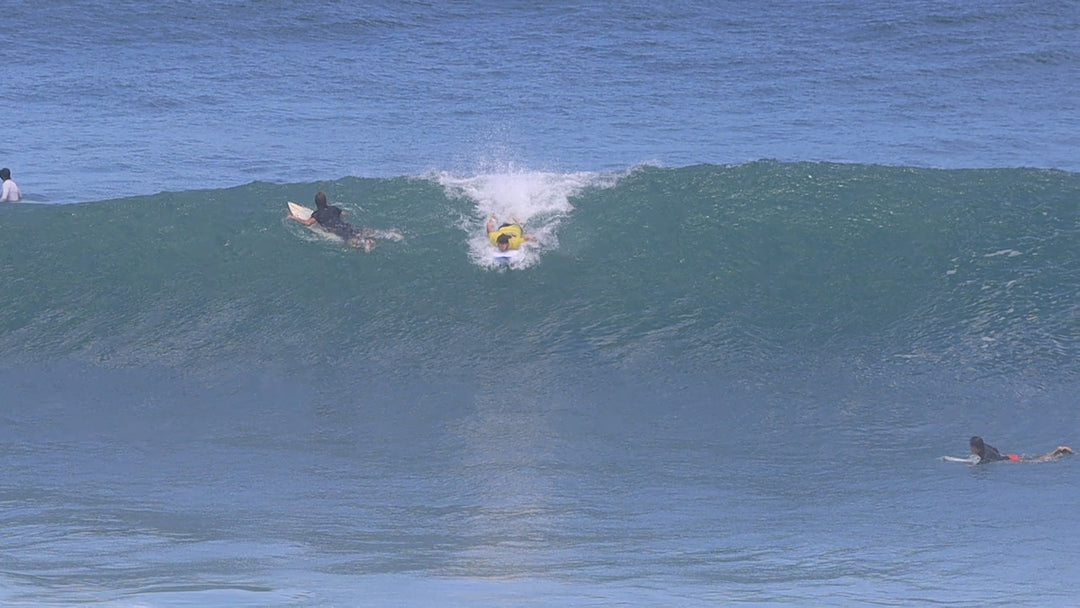 Summer vibes Discus Egg Round Tail Surfboard - White Blue