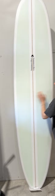 Summer vibes Classic Longboard Noserider Single Fin Surfboard - 9'1 - Mint