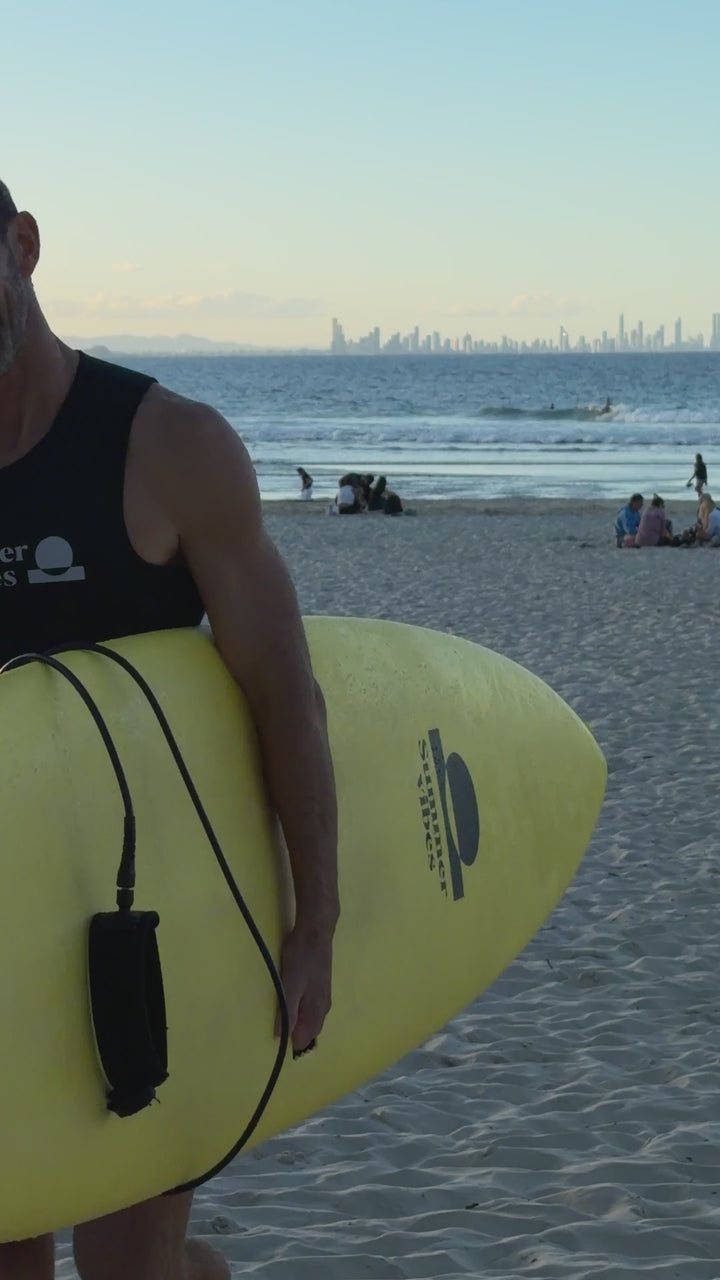 Summer vibes Hard Core Glider Softboard – Merlot / Tan