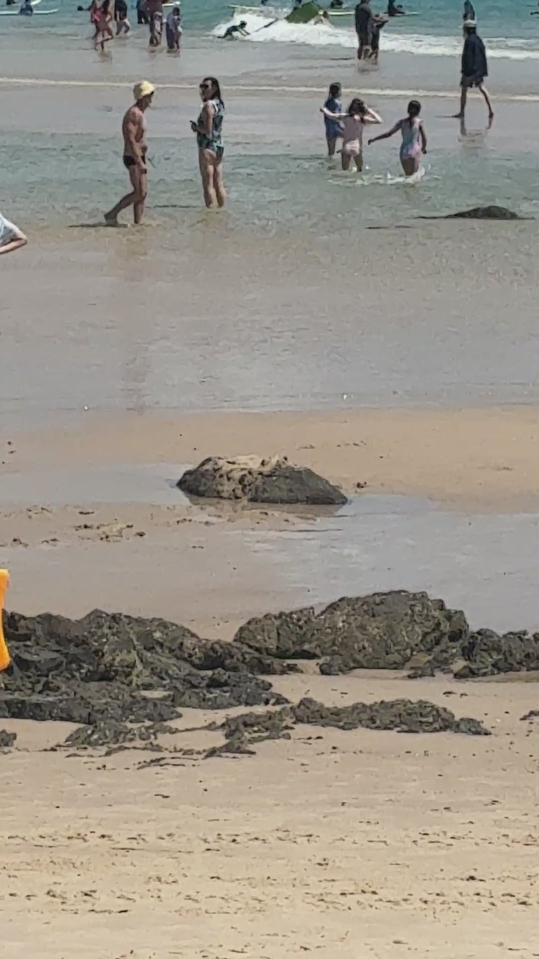 Summer vibes 22" Mini Bodyboard / Kick Board 56cm - Orange white