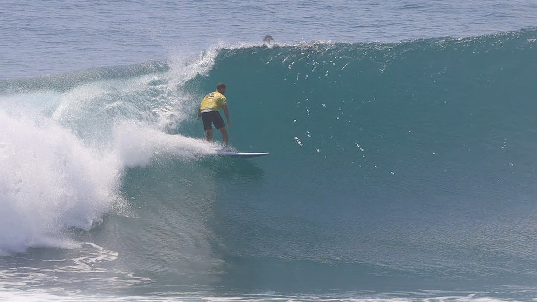 Summer vibes Discus Egg Round Tail Surfboard - White Blue