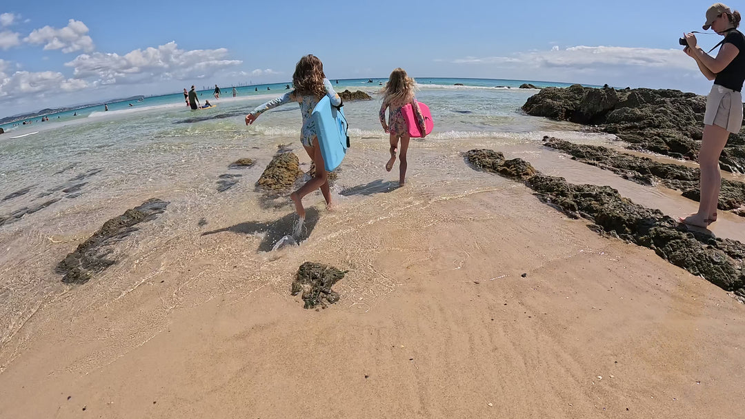 Summer vibes 22" Mini Bodyboard / Kick Board 56cm - Hot Pink