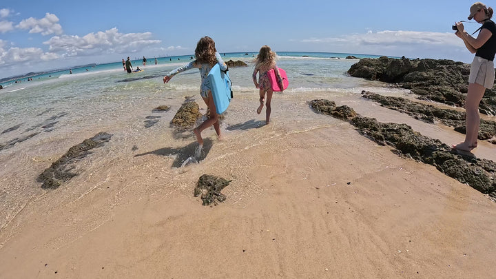 Summer vibes 22" Mini Bodyboard / Kick Board 56cm - Hot Pink