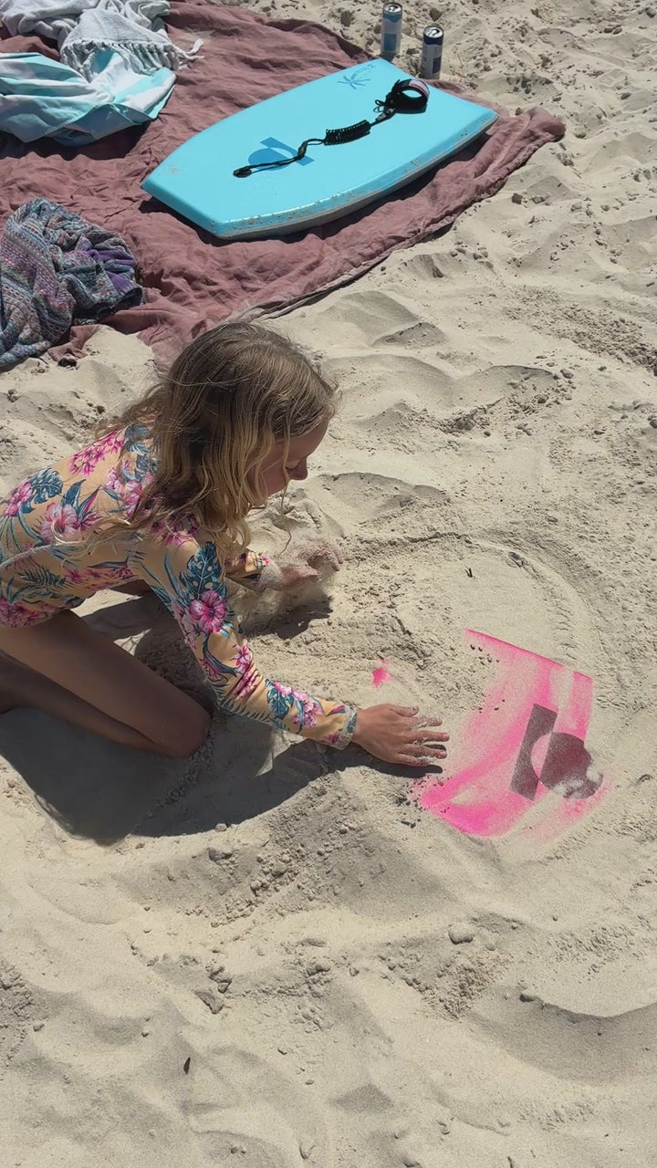 Summer vibes 22" Mini Bodyboard / Kick Board 56cm - Hot Pink