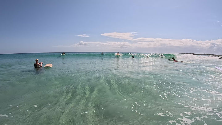 Summer vibes Mini Mal 8' Softboard - Light Yellow white