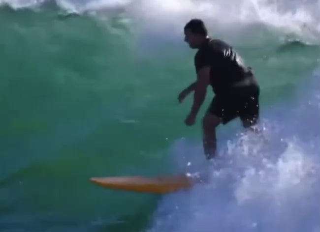 Summer vibes Mini Mal 7' Softboard - Orange White