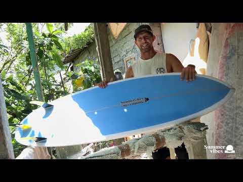 Summer vibes Discus Egg Round Tail Surfboard – Black Rail