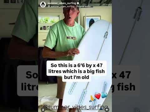Summer vibes Fish Swallow Tail Surfboard – Blue / Tan