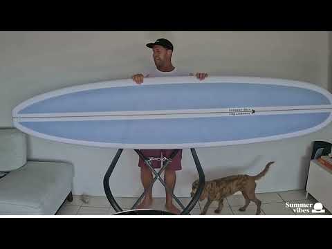 Summer vibes Classic Longboard Noserider Single Fin Surfboard - 9&