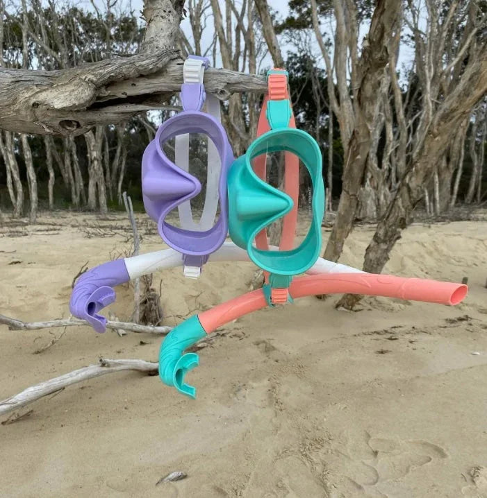 Seaside ave Mask & Snorkel Set - Purple White wash Candy Combo - Summer vibes