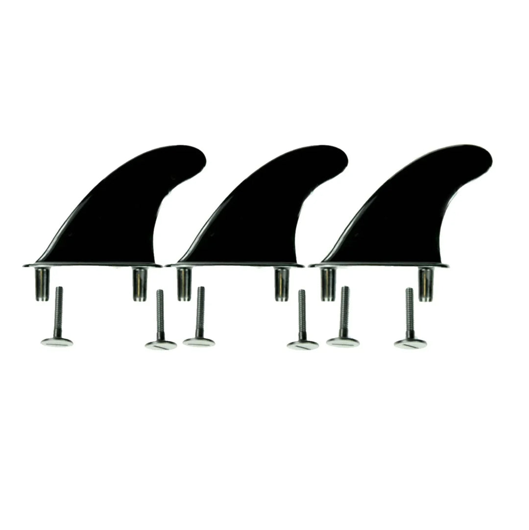 Softboard replacement bolt through surfboard fins with screw - set of 3 (thruster set)