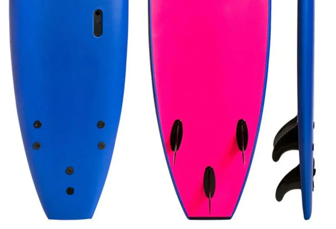 Softboard replacement bolt through surfboard fins with screw - set of 3 (thruster set) - Summer vibes