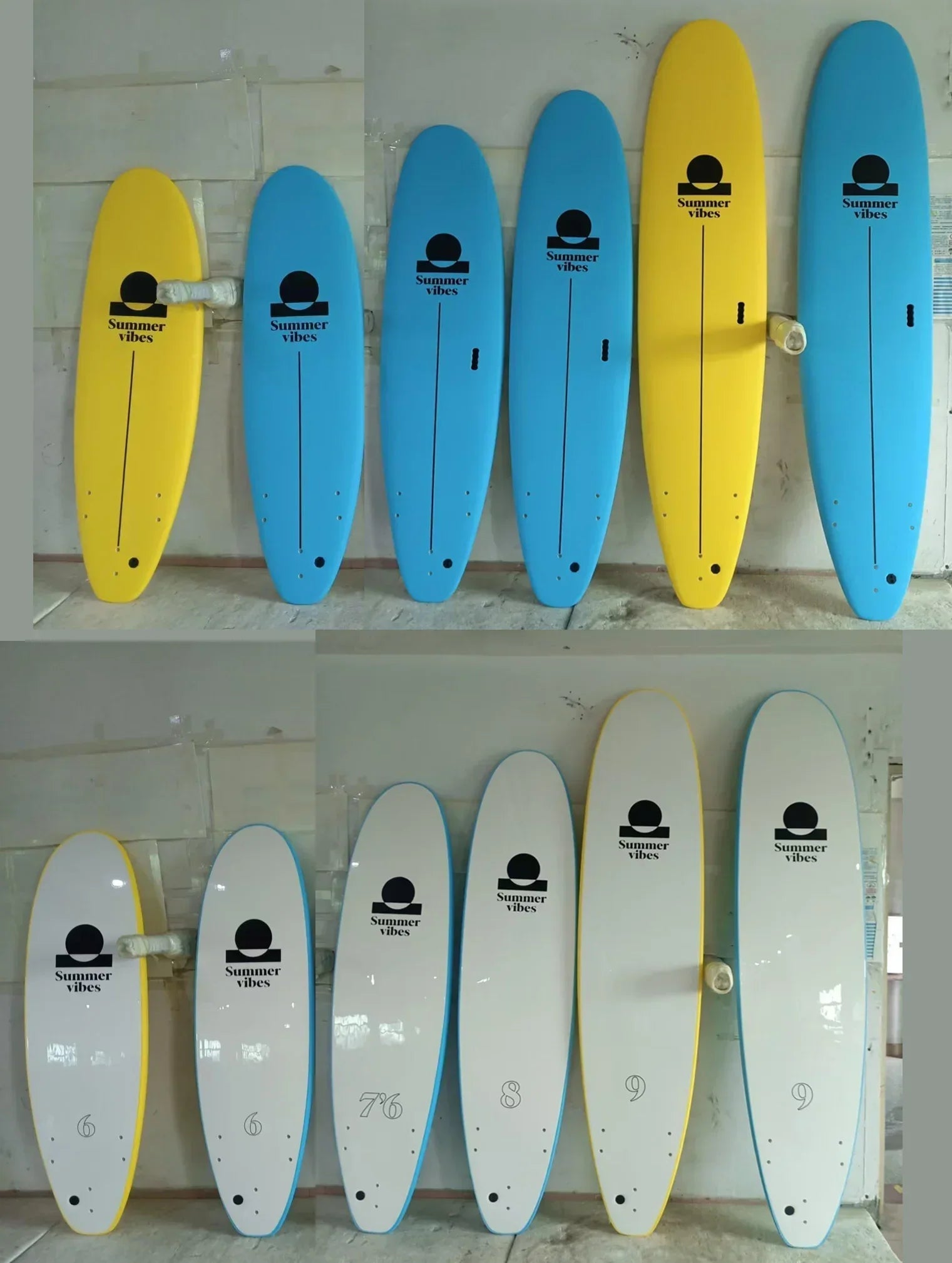 Summer vibes Stable Table Softboard - Learn to Surf Board