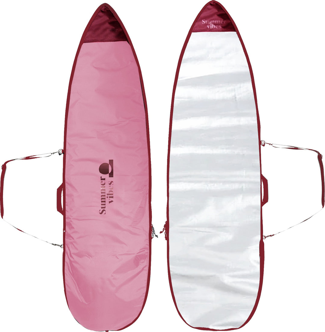 Summer vibes Lite Shortboard Surfboard Boardbag Cover on white