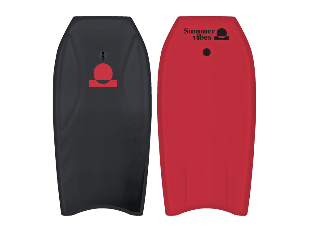 Summer vibes Premium ProPP Boogie Board 42" – Black / Red on white