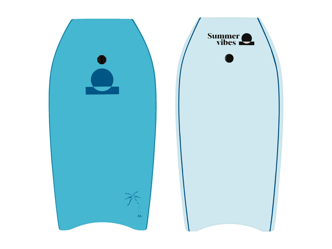 Summer vibes Sessions Boogie Board – Blue on white