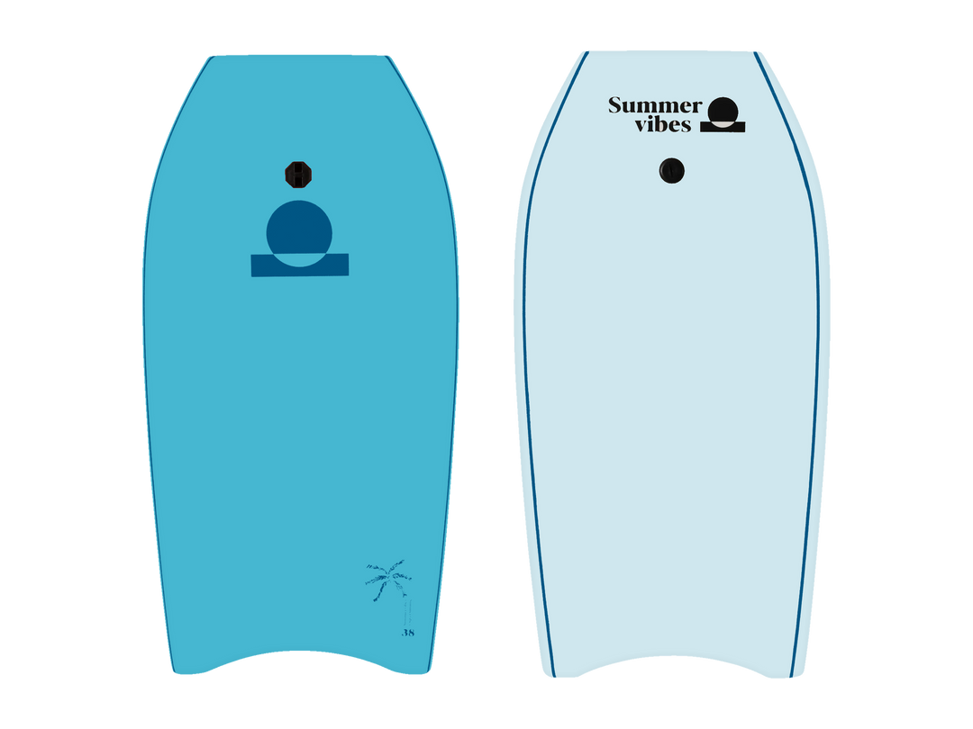 Summer vibes Sessions Boogie Board – Blue, deck and bottom