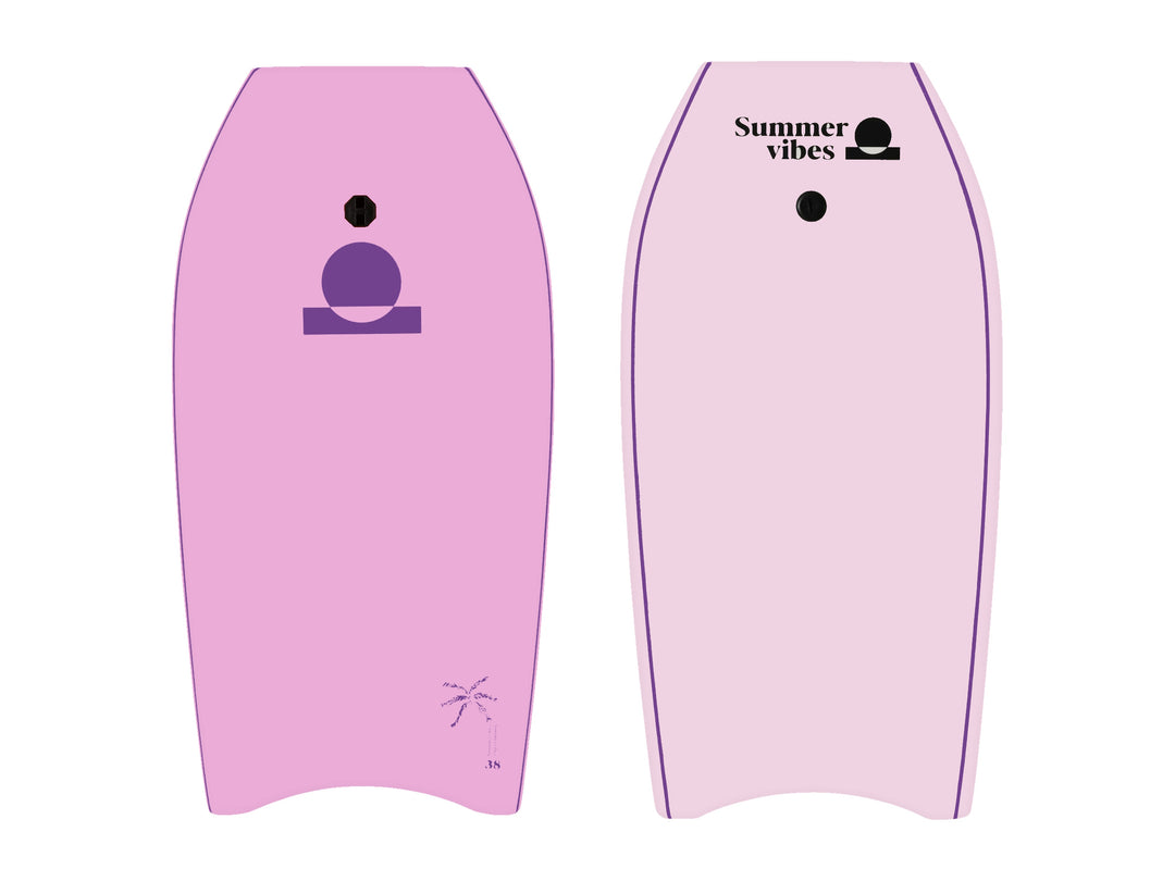 Summer vibes Sessions Boogie Board – Pink on white