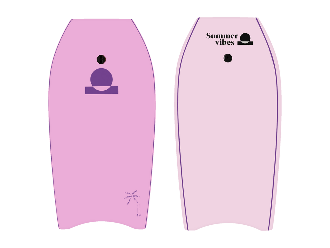 Summer vibes Sessions Boogie Board – Pink, deck and bottom