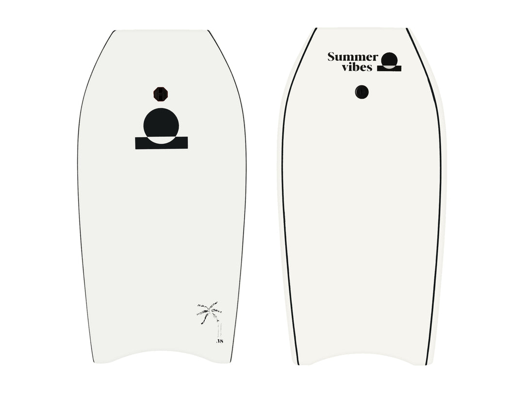 Summer vibes Sessions Boogie Board – White / Black on white