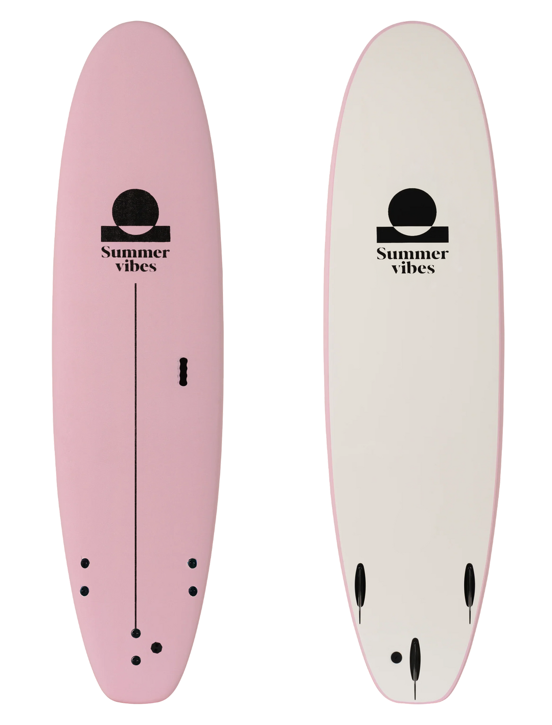 Stable Table Pink White colourway — representative 7-foot board shown