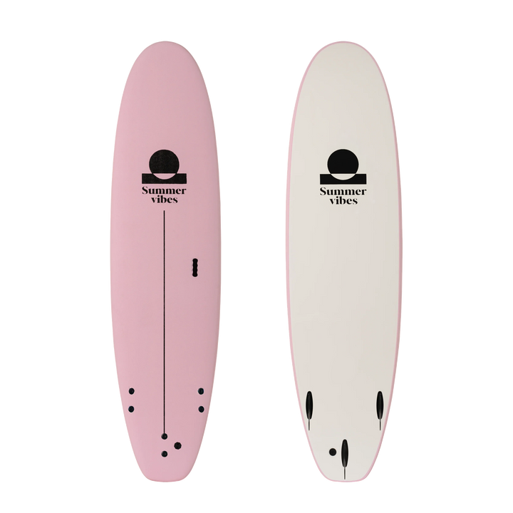 Stable Table Pink White colourway — representative 7-foot board shown