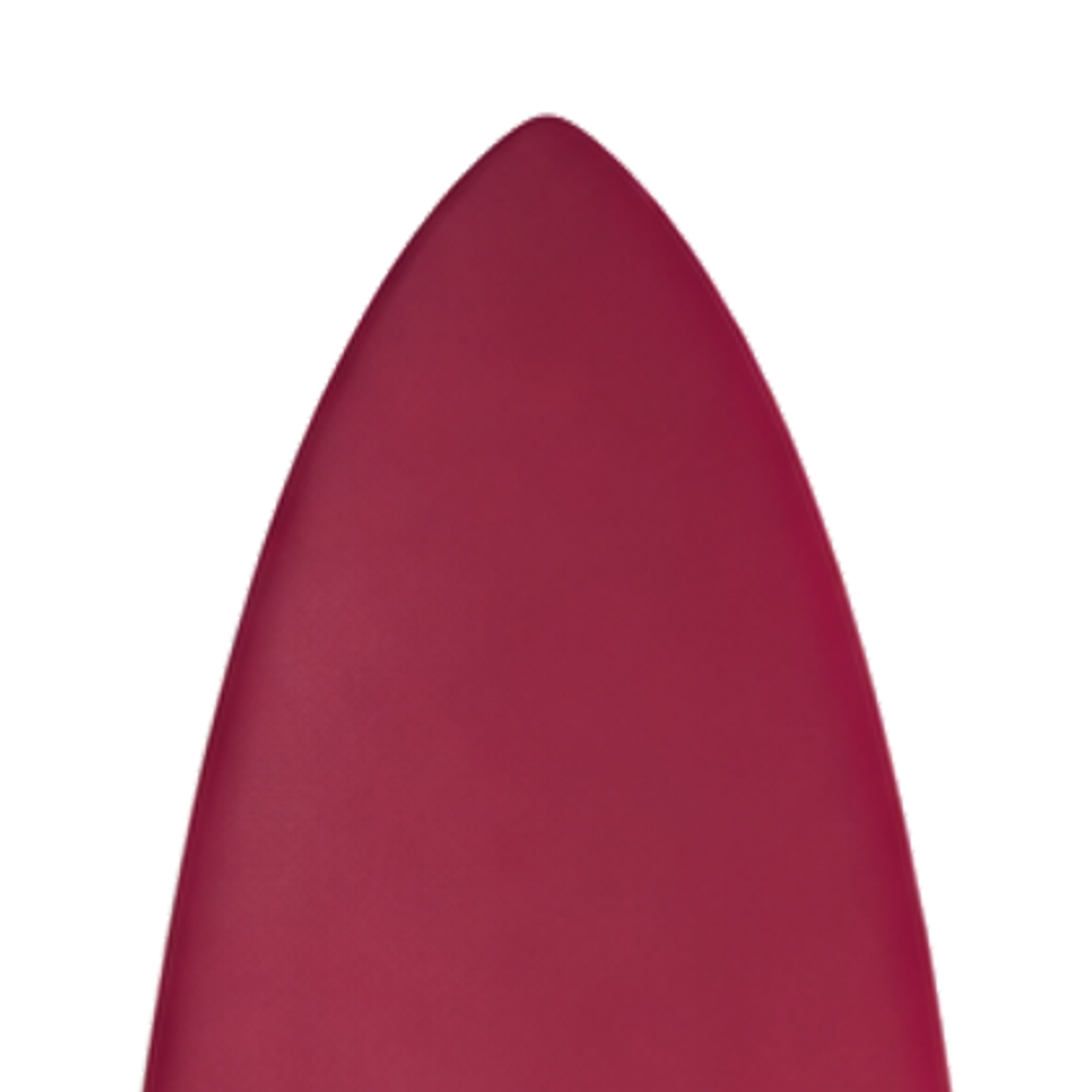 Glider 10’0 · Merlot / Tan softboard — deck nose detail