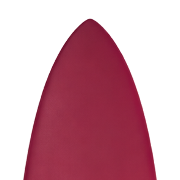 Glider 10’0 · Merlot / Tan softboard — deck nose detail