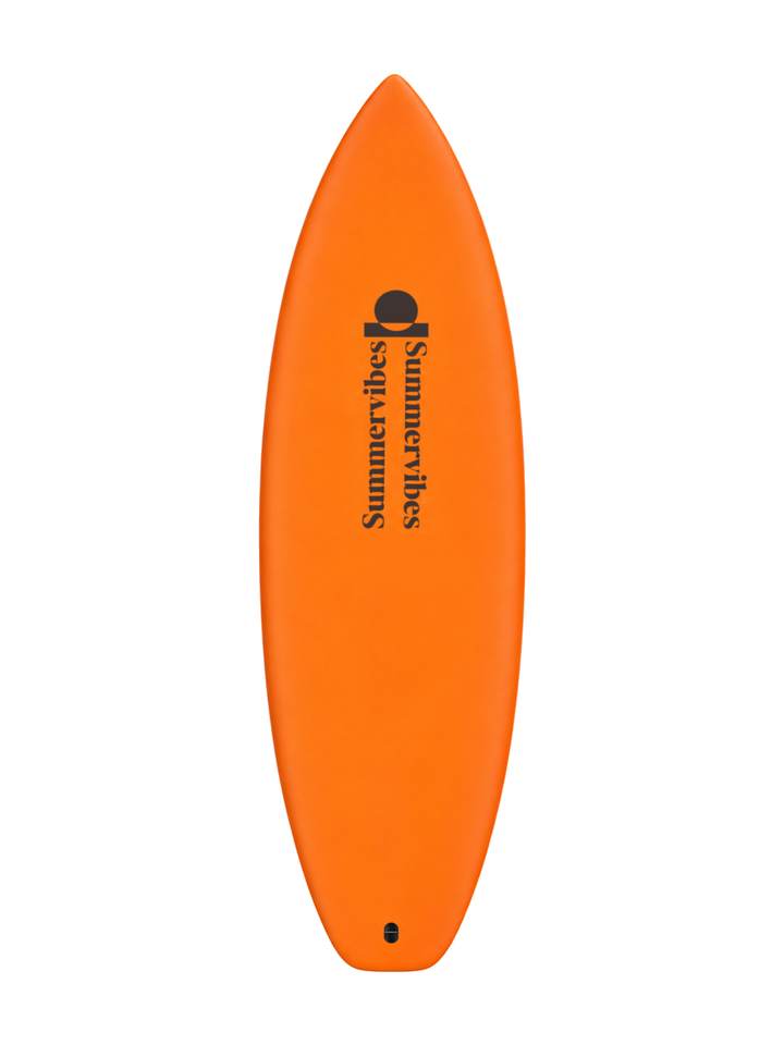 Shorty 5’4 · Orange softboard — deck