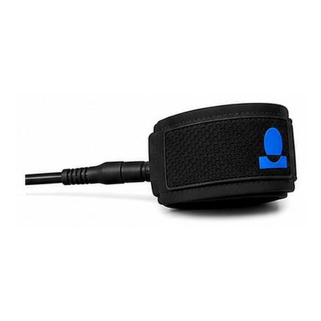 Summer vibes surfboard leash black with blue logo