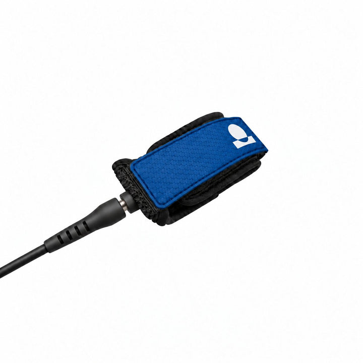 Summer vibes surfboard leash black with blue logo