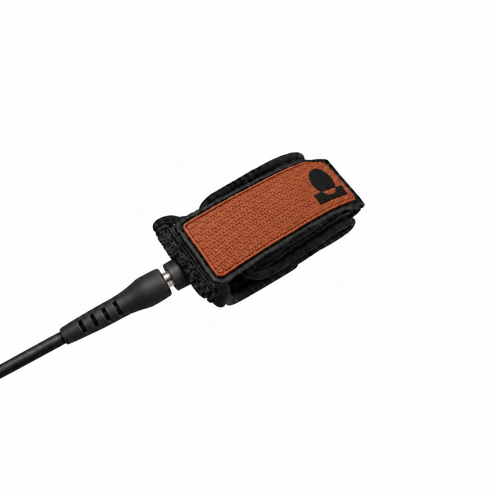 Summer vibes surfboard leash black with rust panel