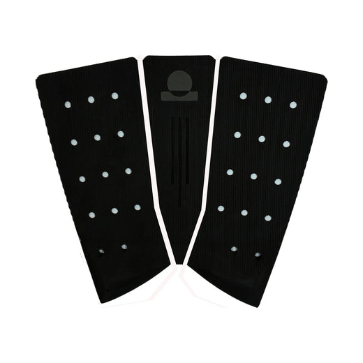 Summer vibes 3-Piece Fish Surfboard Tail Pad / Deck Grip / Traction – Black