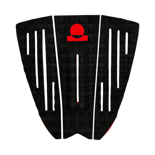 Summer vibes 3-Piece Grom Size Surfboard Tail Pad / Deck Grip / Traction – Red