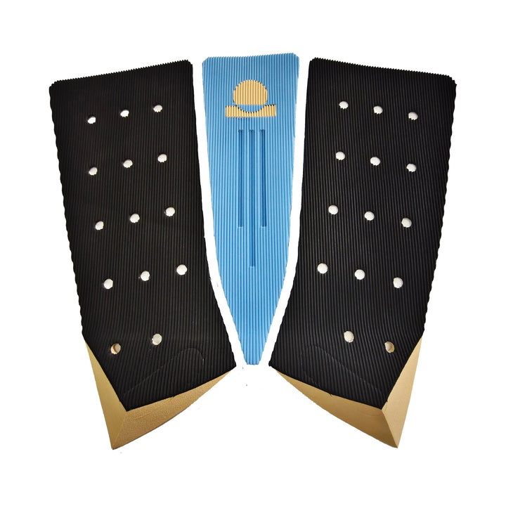Summer vibes 3-piece fish tail pad, blue black tan