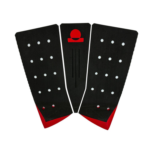 Summer vibes 3-Piece Fish Surfboard Tail Pad / Deck Grip / Traction – Red