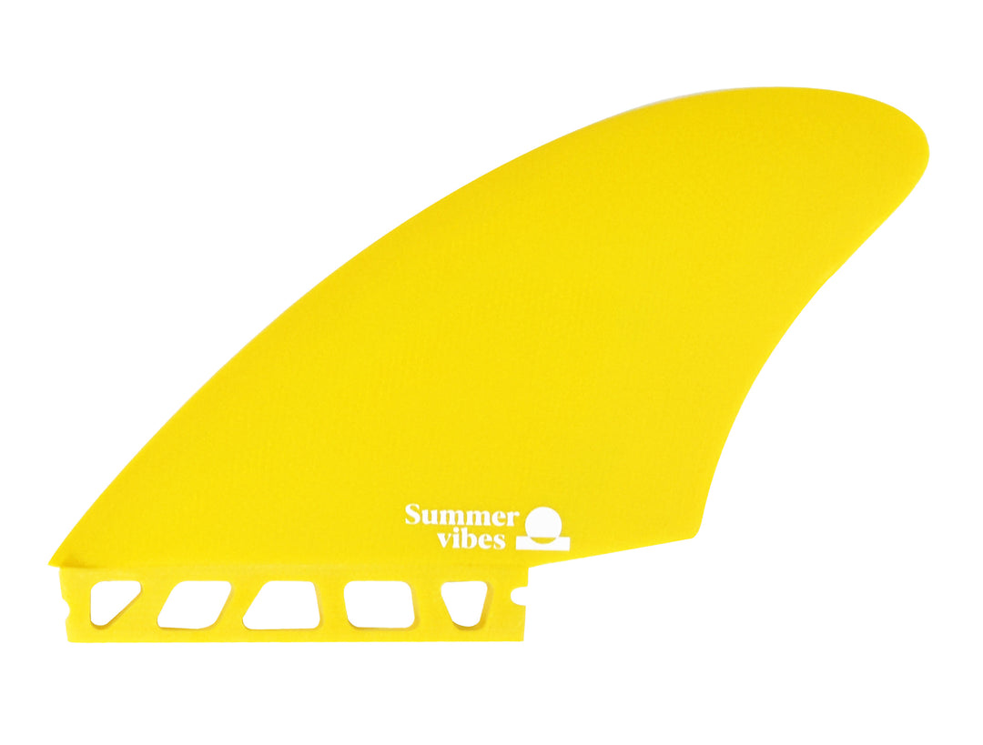 Summer vibes Twin Keel 2-Fin Set FuturCompatible - Yellow